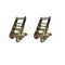 Tie 4 Safe 2" Short Handle Ratchet Buckle Tow Dolly Truck Trailer Flatbed Car Hauler, 2PK RB02CK-52-2 - alternate 1